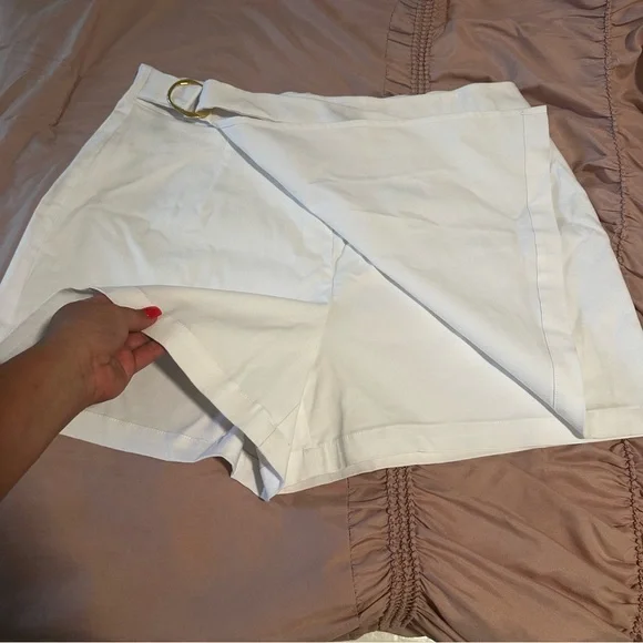 INC White Wrap Skort for Women - Picture 5 of 10